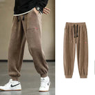 Corduroy Sweatpants | Loose Fit | Drawstring | Joggers | Men's Pants-Chaps London-Chaps London