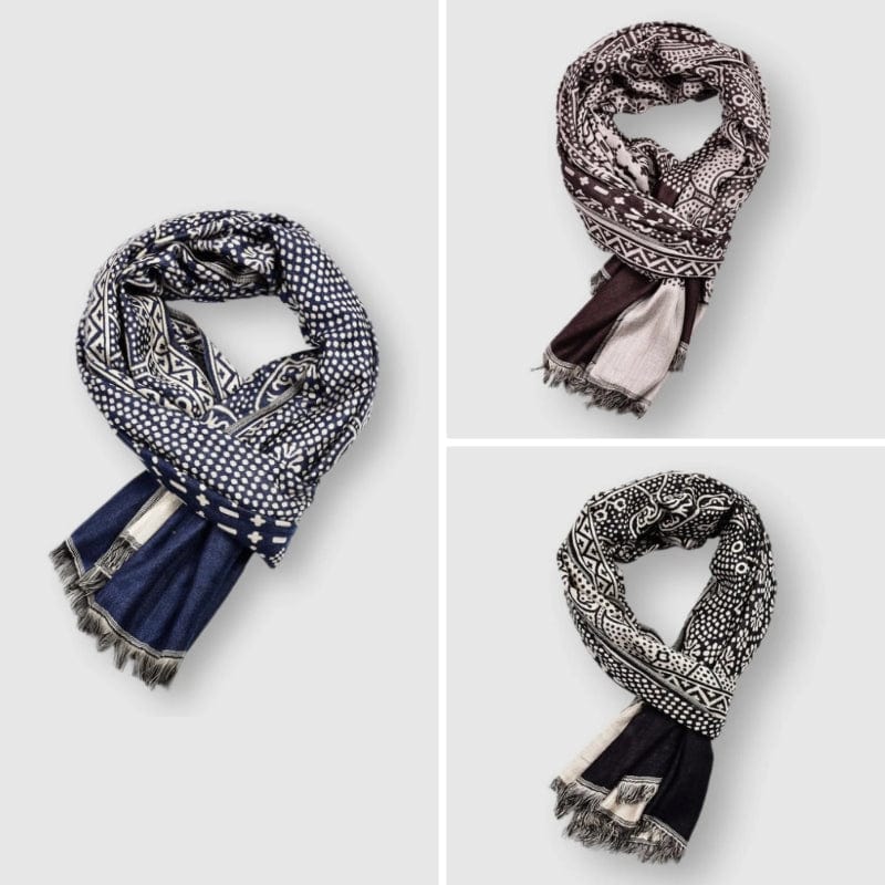 Cotton Scarf - Men's Soft Woven Everyday Wear-Scarf-Chaps London-Chaps London