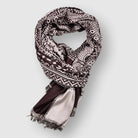 Cotton Scarf - Men's Soft Woven Everyday Wear-Scarf-Chaps London-Mahogany Brown-Chaps London