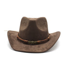 Cowboy Hat - Men's Suede Look Wide Brim-Hat-Chaps London-Chaps London