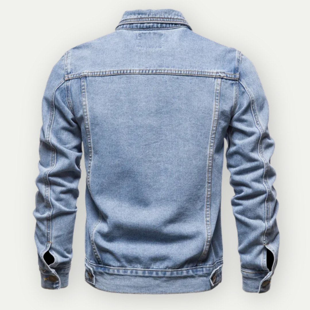 Denim Jacket - Classic Regular Fit Men's Jean Jacket-Denim Jacket-Chaps London-Chaps London