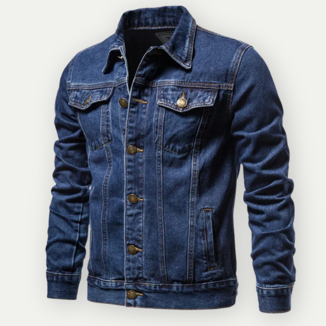 Denim Jacket - Classic Regular Fit Men's Jean Jacket-Denim Jacket-Chaps London-Chaps London