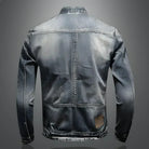 Denim Jacket - Men's Washed Zip-Up Slim Fit Jean Jacket-Trucker Jackets-Chaps London-Chaps London