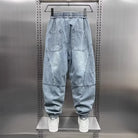 Denim Joggers - Baggy - Elastic Waist - Jogger Jeans - Men's Trousers-Denim Joggers / Jeans-Chaps London-Chaps London