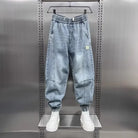 Denim Joggers - Baggy - Elastic Waist - Jogger Jeans - Men's Trousers-Denim Joggers / Jeans-Chaps London-Chaps London