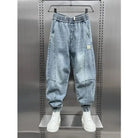 Denim Joggers - Baggy - Elastic Waist - Jogger Jeans - Men's Trousers-Denim Joggers / Jeans-Chaps London-Denim-S-Chaps London