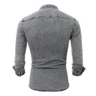 Denim Shirt - Men's Slim Fit Long Sleeve-Shirts-Chaps London-Chaps London
