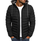 Down Jacket | Hooded | Lightweight | Puffer Jacket | Men's Winter Jacket-Jacket for Men-Chaps London-Black-S-Chaps London