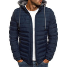 Down Jacket | Hooded | Lightweight | Puffer Jacket | Men's Winter Jacket-Jacket for Men-Chaps London-Navy Blue-S-Chaps London
