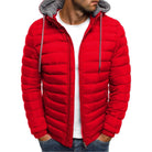 Down Jacket | Hooded | Lightweight | Puffer Jacket | Men's Winter Jacket-Jacket for Men-Chaps London-Red-S-Chaps London