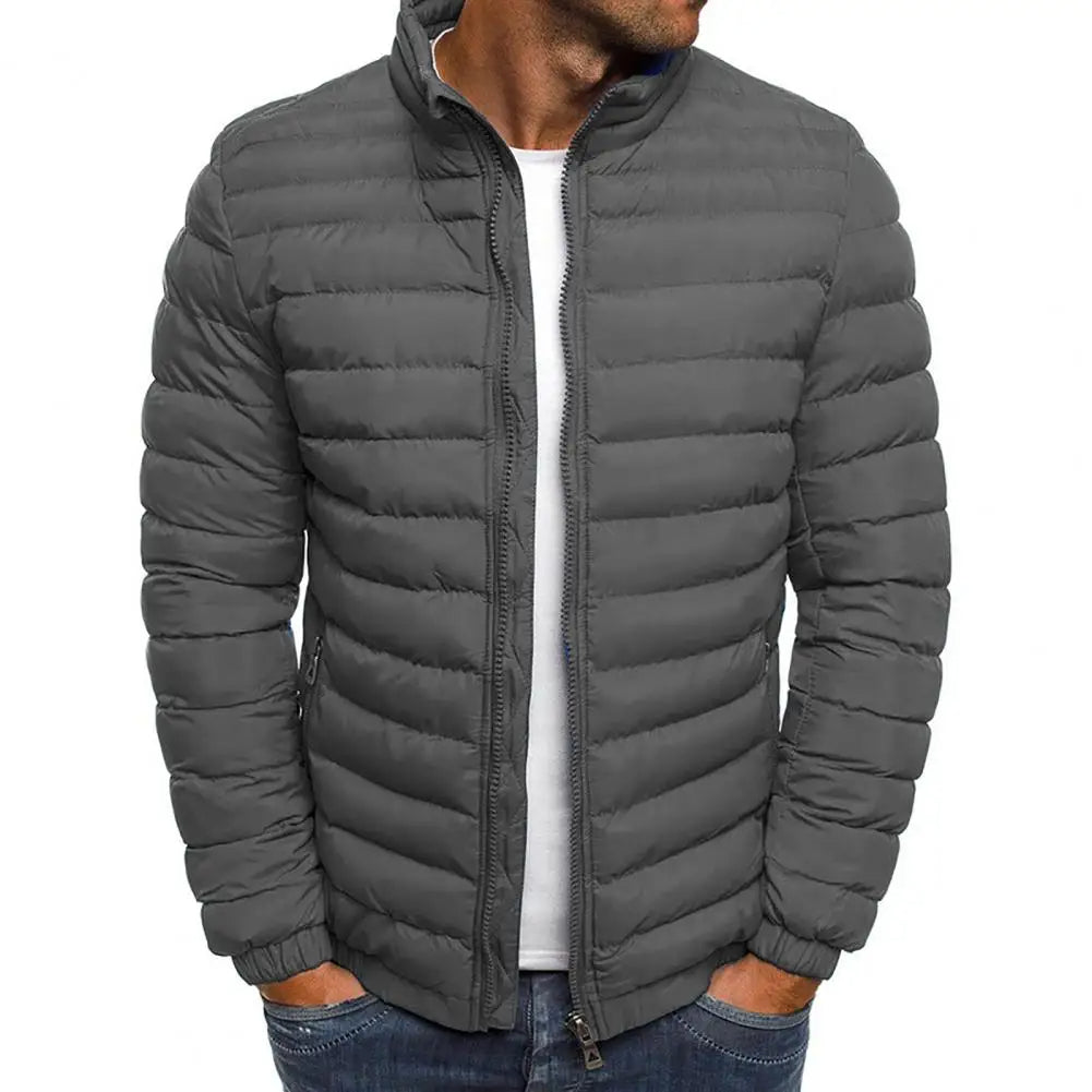 Down Jacket - Lightweight - Zip Up - Autumn Jacket - Men's Jackets-Puffer Jackets-Chaps London-Chaps London