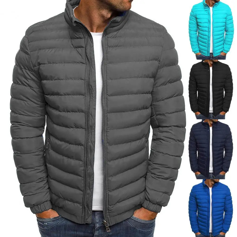 Down Jacket - Lightweight - Zip Up - Autumn Jacket - Men's Jackets-Puffer Jackets-Chaps London-Chaps London