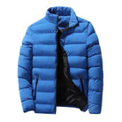 Down Jacket - Standing Collar - Zip-Up - Puffer Jacket - Men's Winter Jacket-Chaps London-Sky Blue-M-Chaps London