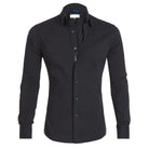 Dress Shirt - Men's Non Iron Button Up Shirt-Dress Shirts-Chaps London-Black-S-Chaps London