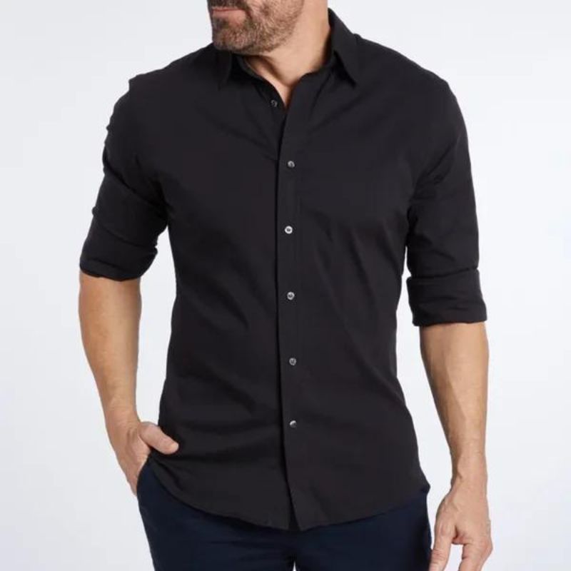 Dress Shirt - Men's Non Iron Button Up Shirt-Dress Shirts-Chaps London-Chaps London