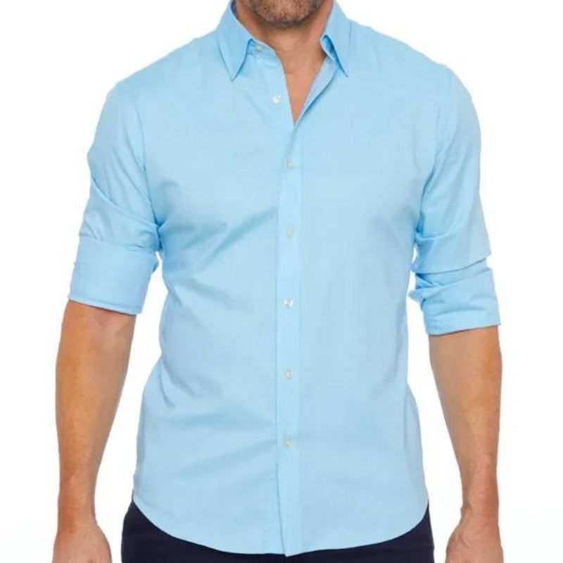 Dress Shirt - Men's Non Iron Button Up Shirt-Dress Shirts-Chaps London-Chaps London