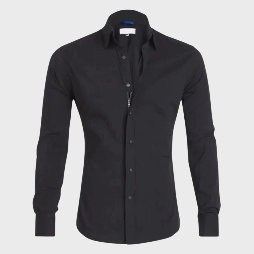 Dress Shirt - Men's Non Iron Wrinkle Free Collared-Dress Shirts-Chaps London-Chaps London