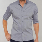 Dress Shirt - Men's Non Iron Wrinkle Free Collared-Dress Shirts-Chaps London-Chaps London