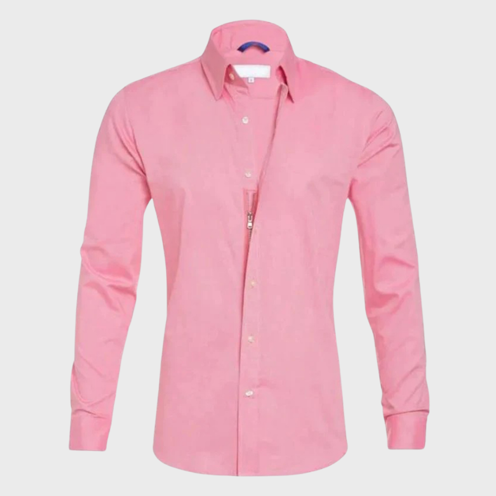 Dress Shirt - Men's Non Iron Wrinkle Free Collared-Dress Shirts-Chaps London-Chaps London