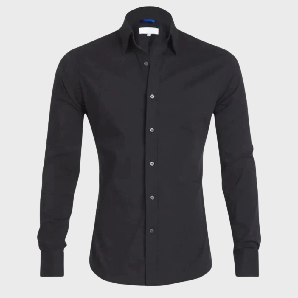 Dress Shirt - Men's Non Iron Wrinkle Free Collared-Dress Shirts-Chaps London-Chaps London