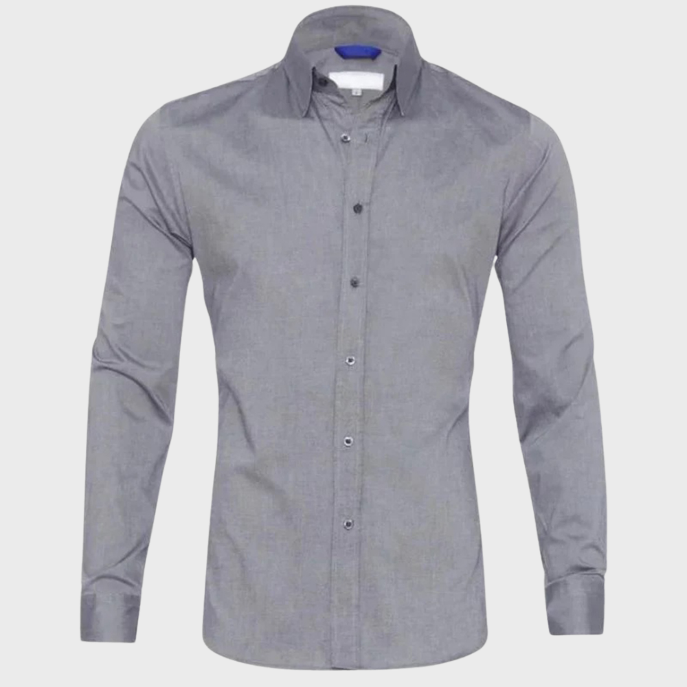 Dress Shirt - Men's Non Iron Wrinkle Free Collared-Dress Shirts-Chaps London-Chaps London