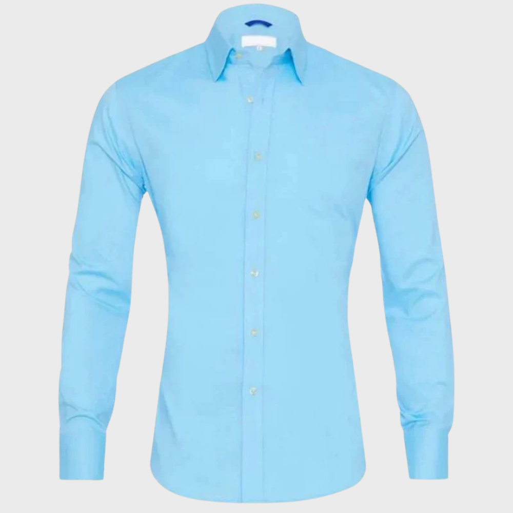Dress Shirt - Men's Non Iron Wrinkle Free Collared-Dress Shirts-Chaps London-Chaps London