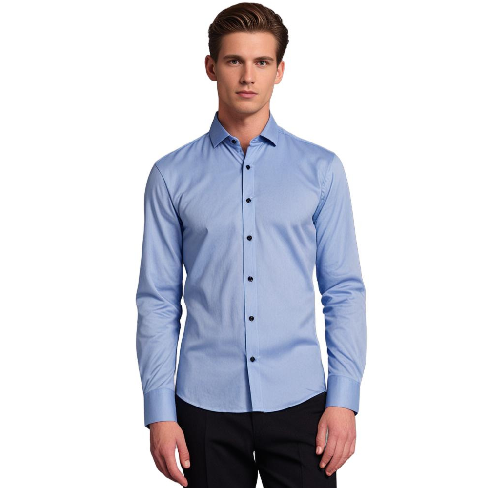 Dress Shirt | Stretchy | Non Iron | Button-Up Shirt | Men's Shirts-Men Winter Shirt-Chaps London-Chaps London