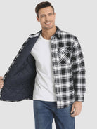 Flannel Jacket - Plaid - Button-Up - Quilted Liner Jacket - Men's Winter Jacket-Jackets-Chaps London-Chaps London