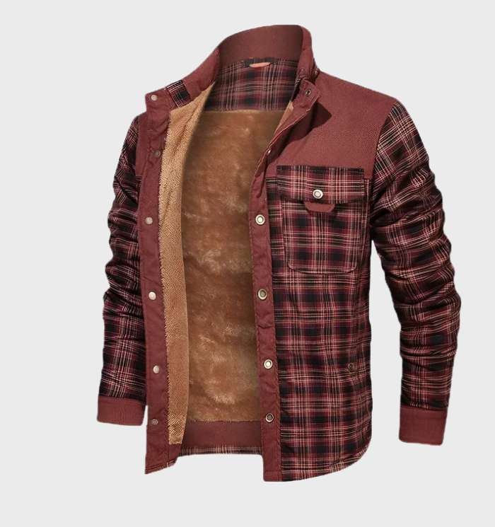 Flannel Shirt | Fleece Lined | Plaid | Flannel Jacket | Men's Clothing-Flannel Jacket-Chaps London-Chaps London