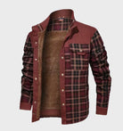 Flannel Shirt | Fleece Lined | Plaid | Flannel Jacket | Men's Clothing-Flannel Jacket-Chaps London-Red-S-Chaps London