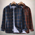 Flannel Shirt - Men's Long Sleeve Plaid Button-Up Shirt-Men's Jacket-Chaps London-Chaps London