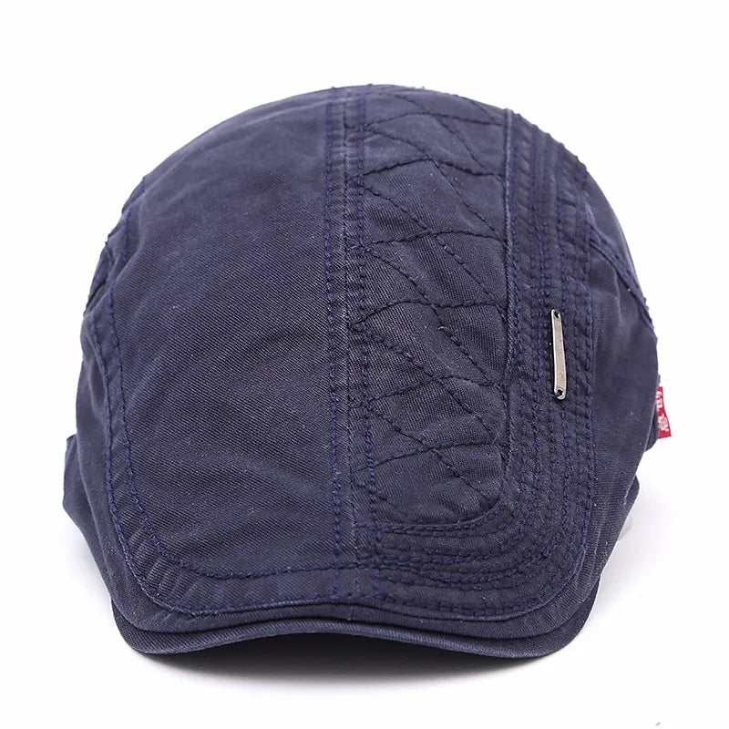 Flat Cap - Adjustable Canvas British Men's Cap-Flat Cap-Chaps London-Chaps London