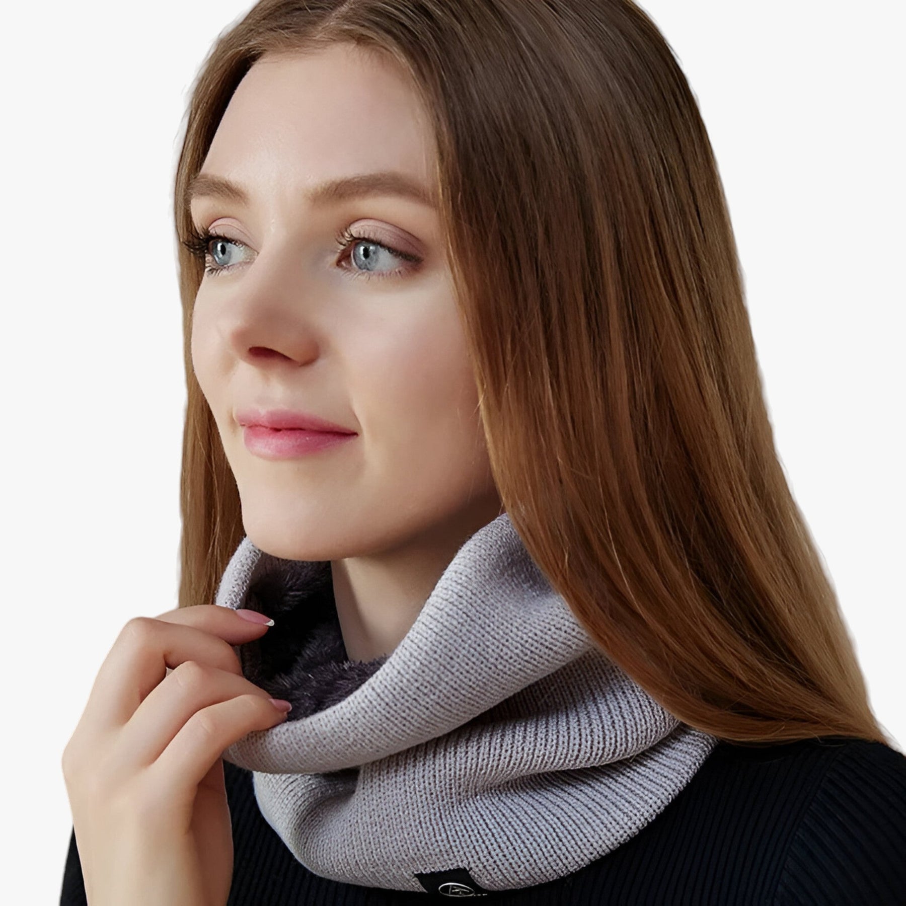 Fleece Collar - Knitted - Winter - Collar Scarf - Men's Winter Accessories-Scarf-Chaps London-Chaps London