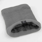 Fleece Collar - Knitted - Winter - Collar Scarf - Men's Winter Accessories-Scarf-Chaps London-Grey-One size fits all-Chaps London