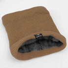Fleece Collar - Knitted - Winter - Collar Scarf - Men's Winter Accessories-Scarf-Chaps London-Khaki-One size fits all-Chaps London