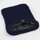 Fleece Collar - Knitted - Winter - Collar Scarf - Men's Winter Accessories-Scarf-Chaps London-Navy Bue-One size fits all-Chaps London