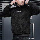 Fleece Hoodie - Men's Comfy Pullover Teddy Hoodie-Hoodies-Chaps London-Black-S-Chaps London