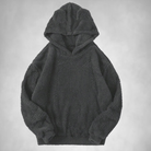Fleece Hoodie - Men's Warm Teddy Pullover Hoodie-Hoodies-Chaps London-Dark Gray-S-Chaps London