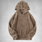 Fleece Hoodie - Men's Warm Teddy Pullover Hoodie-Hoodies-Chaps London-Khaki-S-Chaps London