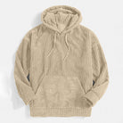Fleece Hoodie | Warm | Kangaroo Pocket | Pullover Hoodie | Men's Hoodie-Chaps London-Beige-S-Chaps London