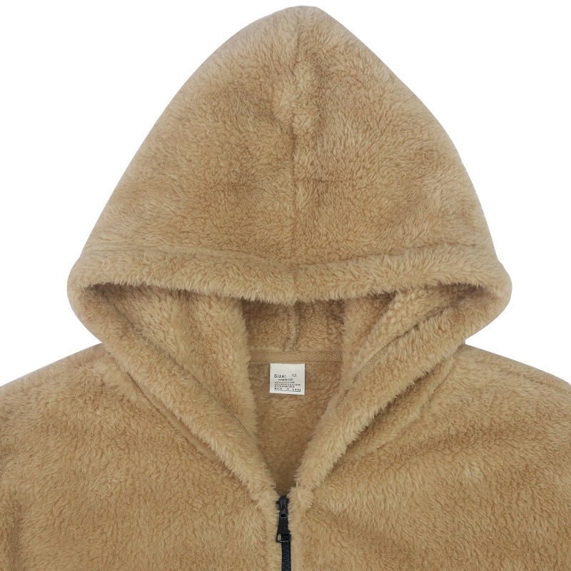 Fleece Hoodie | Warm | Zip-Up | Teddy Hoodie | Men's Fleece Jacket-Sweatshirts & Hoodies-Chaps London-Chaps London