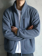 Fleece Jacket - Full Zip Warm Men's Fleece-Coats & Jackets-Chaps London-Chaps London