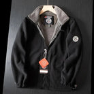 Fleece Jacket | Warm | Pockets | Fleece Zip-Up Jacket | Men's Winter Clothes-Chaps London-Black-XS-Chaps London