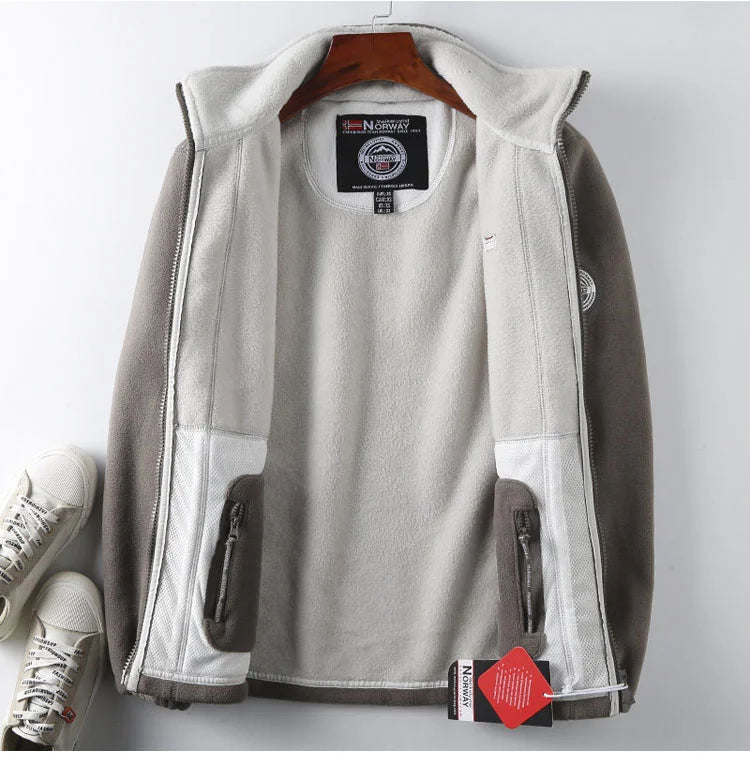 Fleece Jacket | Warm | Pockets | Fleece Zip-Up Jacket | Men's Winter Clothes-Chaps London-Chaps London