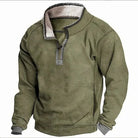 Fleece Jumper - Men's Half Zip Pullover-Men's Fleece Pullover-Chaps London-Green-S-Chaps London