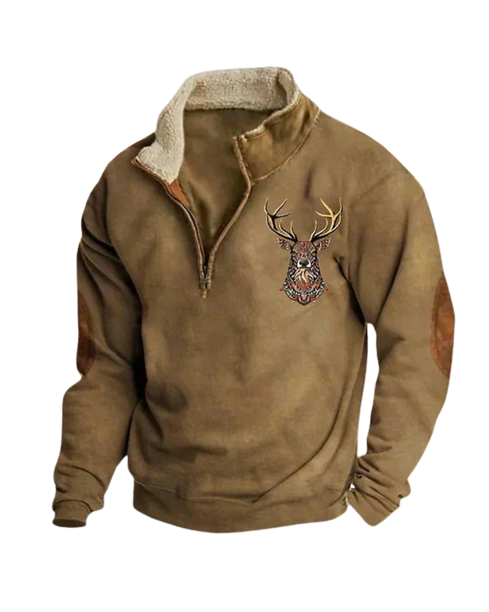 Fleece Jumper - Men's Warm Half Zip Winter Pullover-Fleece Sweater-Chaps London-Chaps London