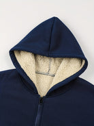 Fleece Lined Hoodie - Warm - Winter - Zip-Up Hoodie - Men's Hoodie-Chaps London-Chaps London