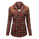 Fleece Lined Jacket - Men's Check Overshirt-Winterjacken-Chaps London-Chaps London
