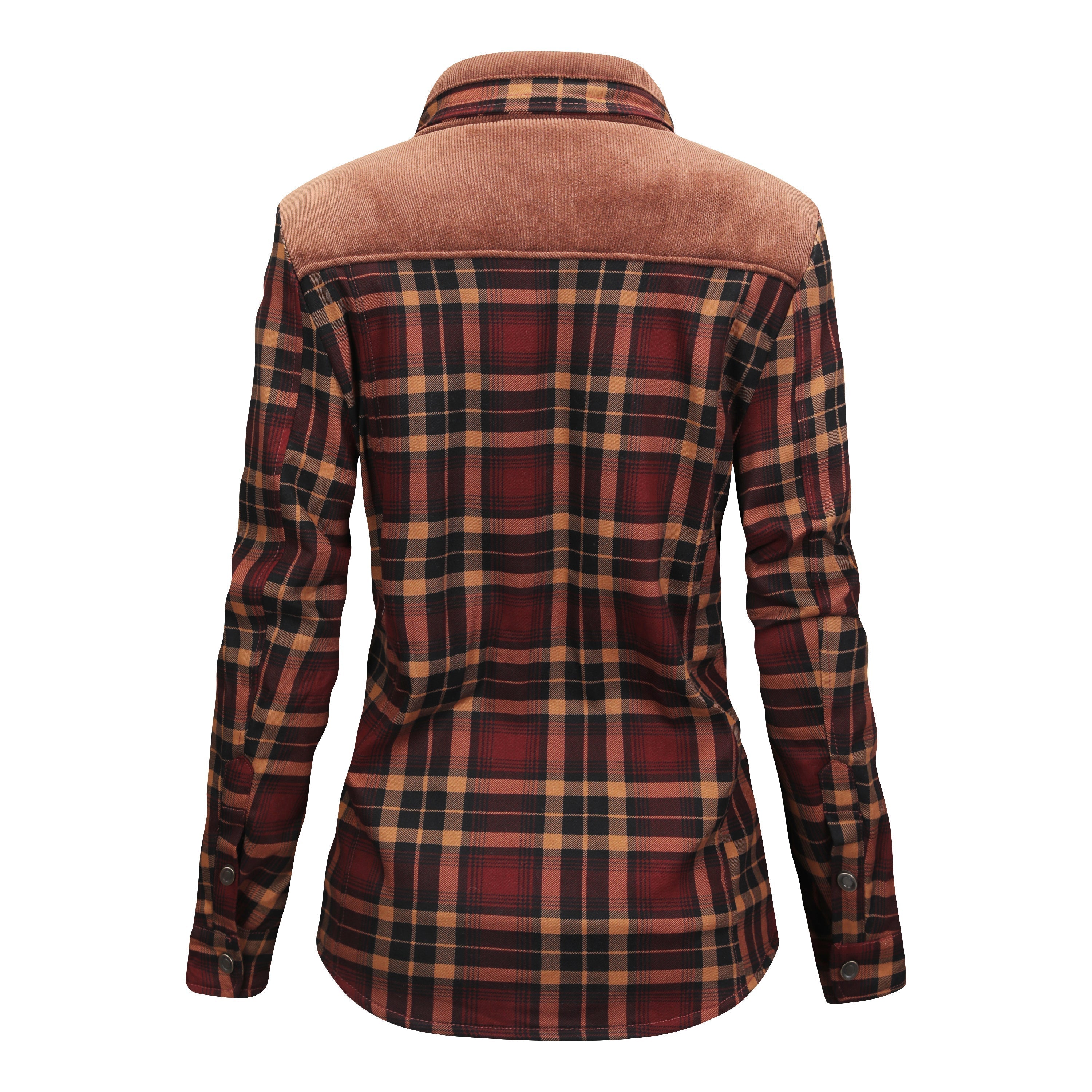 Fleece Lined Jacket - Men's Check Overshirt-Winterjacken-Chaps London-Chaps London