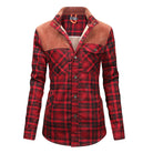 Fleece Lined Jacket - Men's Check Overshirt-Winterjacken-Chaps London-Chaps London